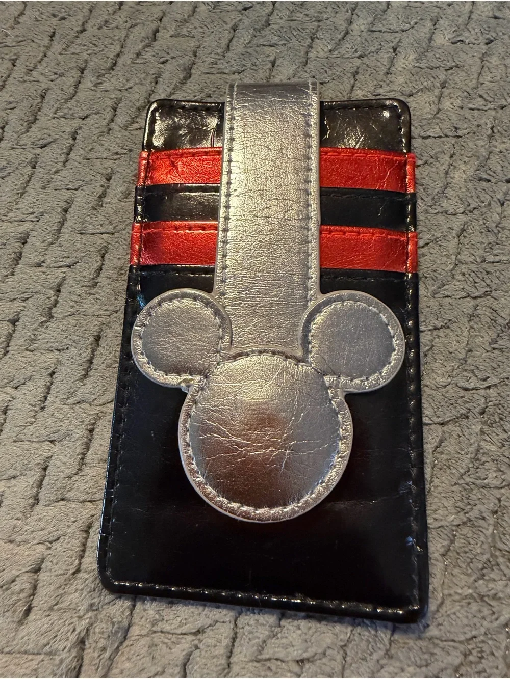 Disney Parks Mickey Mouse ID & Card Snap Closure Wallet